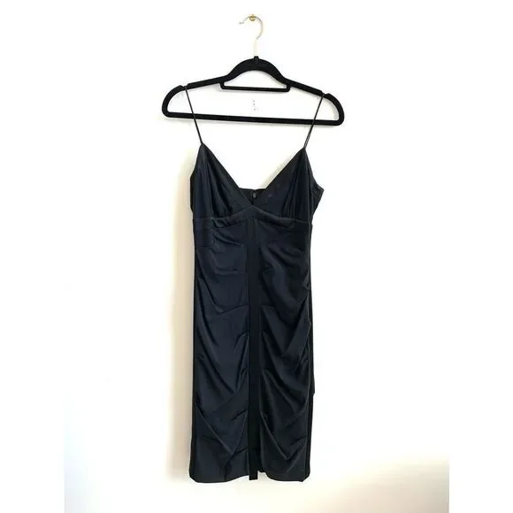 vintage nicole miller silk dress Vintage 80s Nicole Miller Black Silk Crocodile Print Dress S/M Hotbox Vintage
